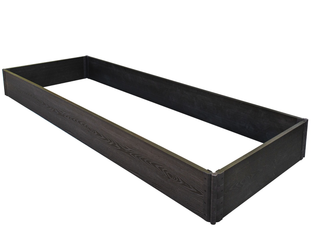 Высокая грядка из ДПК 3*1м h 300мм (пластиковые углы), венге