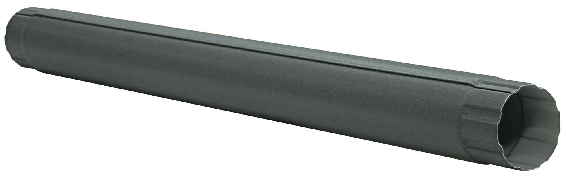 Труба круглая соединительная GL PE Matt 90 мм 1 м RAL 7024 мокрый асфальт