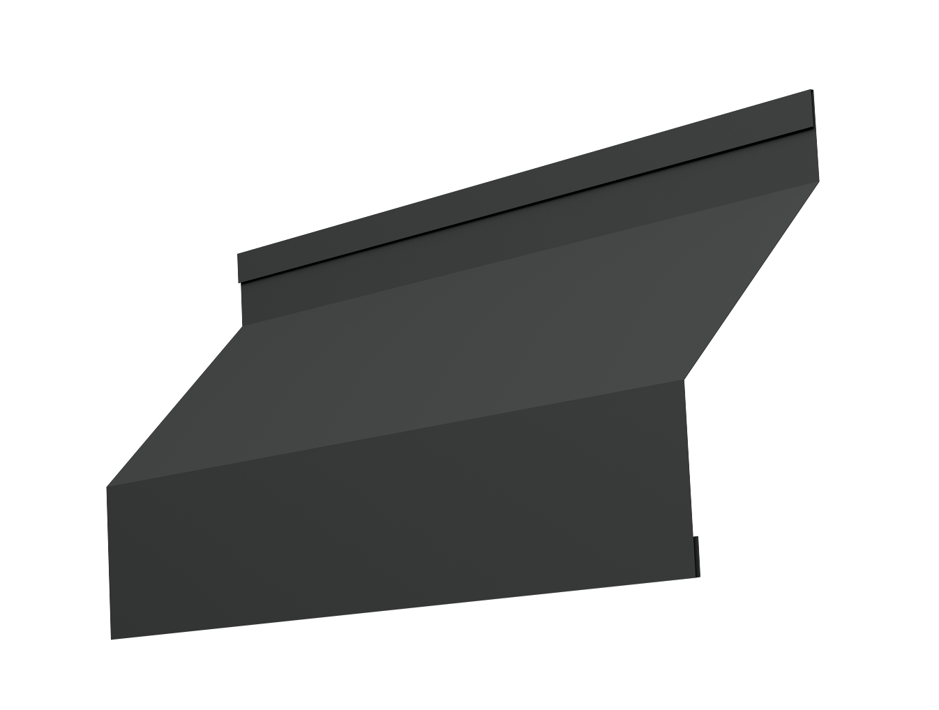 Ламель забора жалюзи Milan 0,45 PE-Double с пленкой RAL 7016 антрацитово-серый