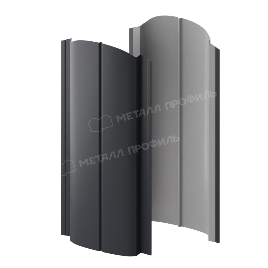 Штакетник металлический ELLIPSE-O 19х126 NormanMP (ПЭ-01-7024-0.5) Штакетник металлический ELLIPSE-O 19х126 NormanMP (ПЭ-01-7024-0.5)