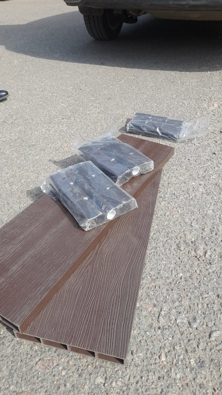 Грядка Eco TalverWood из ДПК 3*1м (пластиковые шарниры), венге h 270мм