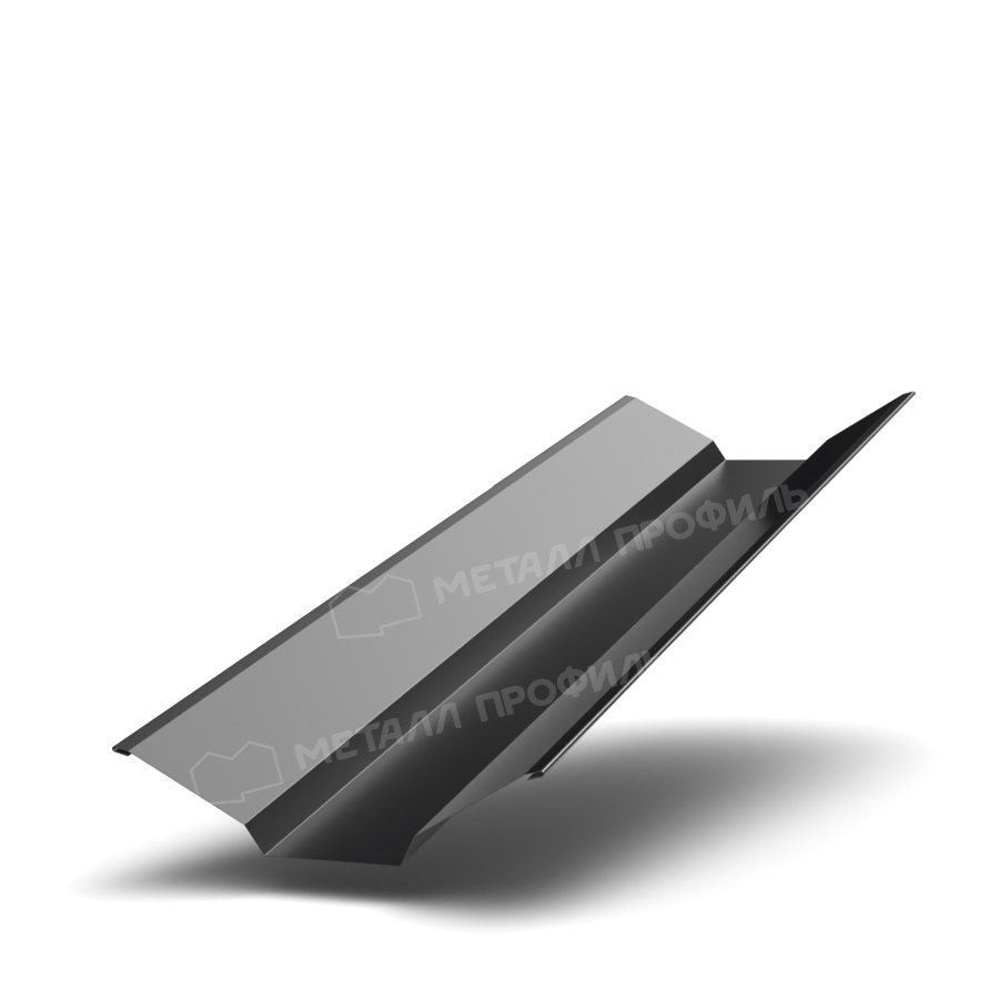 Планка ендовы верхняя 76х76х2000 (ПЭ-01-9005-0.45)