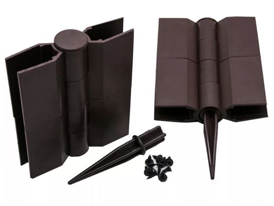 Средняя грядка из ДПК 3*1м h 225мм (пластиковые шарниры), венге