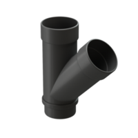 Docke LUX Тройник 45° (Графит)