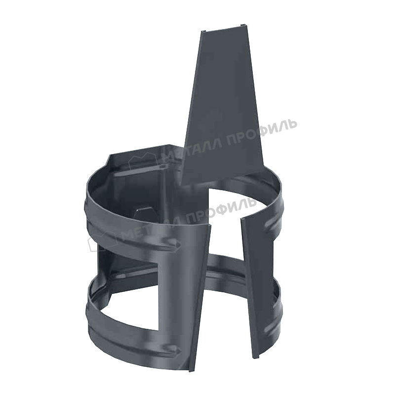 Держатель трубы (на кирпич) GS lite D90 Ral 7024 Держатель трубы (на кирпич) GS lite D90 Ral 7024