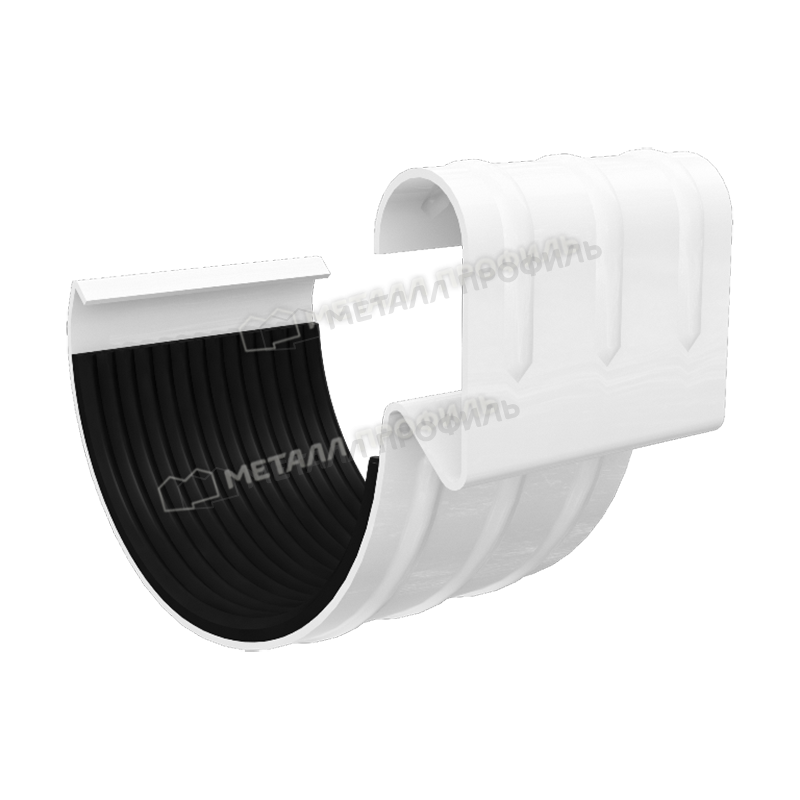 Соединитель желоба GRANDSYSTEM D125 Ral 9010