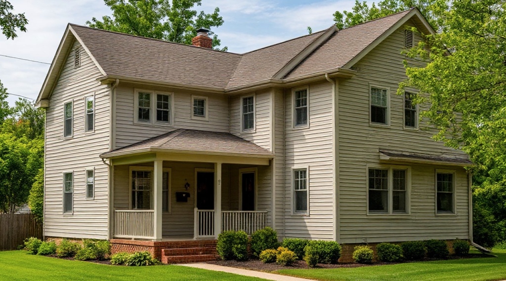 Дом обшитый сайдингом Дом обшитый сайдингом