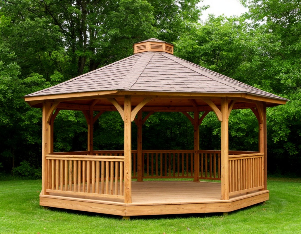 Гибкая черепица на крышу беседки Гибкая черепица на крышу беседки 2