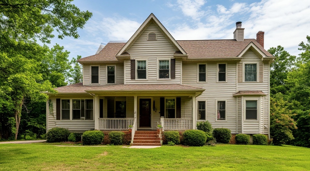 Дом обшитый сайдингом Дом обшитый сайдингом