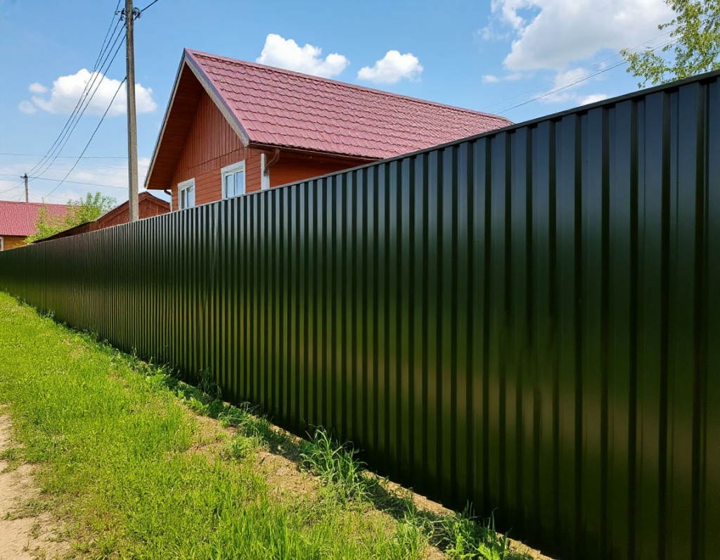 профлист для забора в деревне профлист для забора в деревне