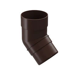 Колено 45˚ для водосточной трубы Docke Premium, шоколад
