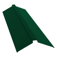 Планка конька плоского 150х40х150 0,5 Satin Matt RAL 6005 зеленый мох (2м)