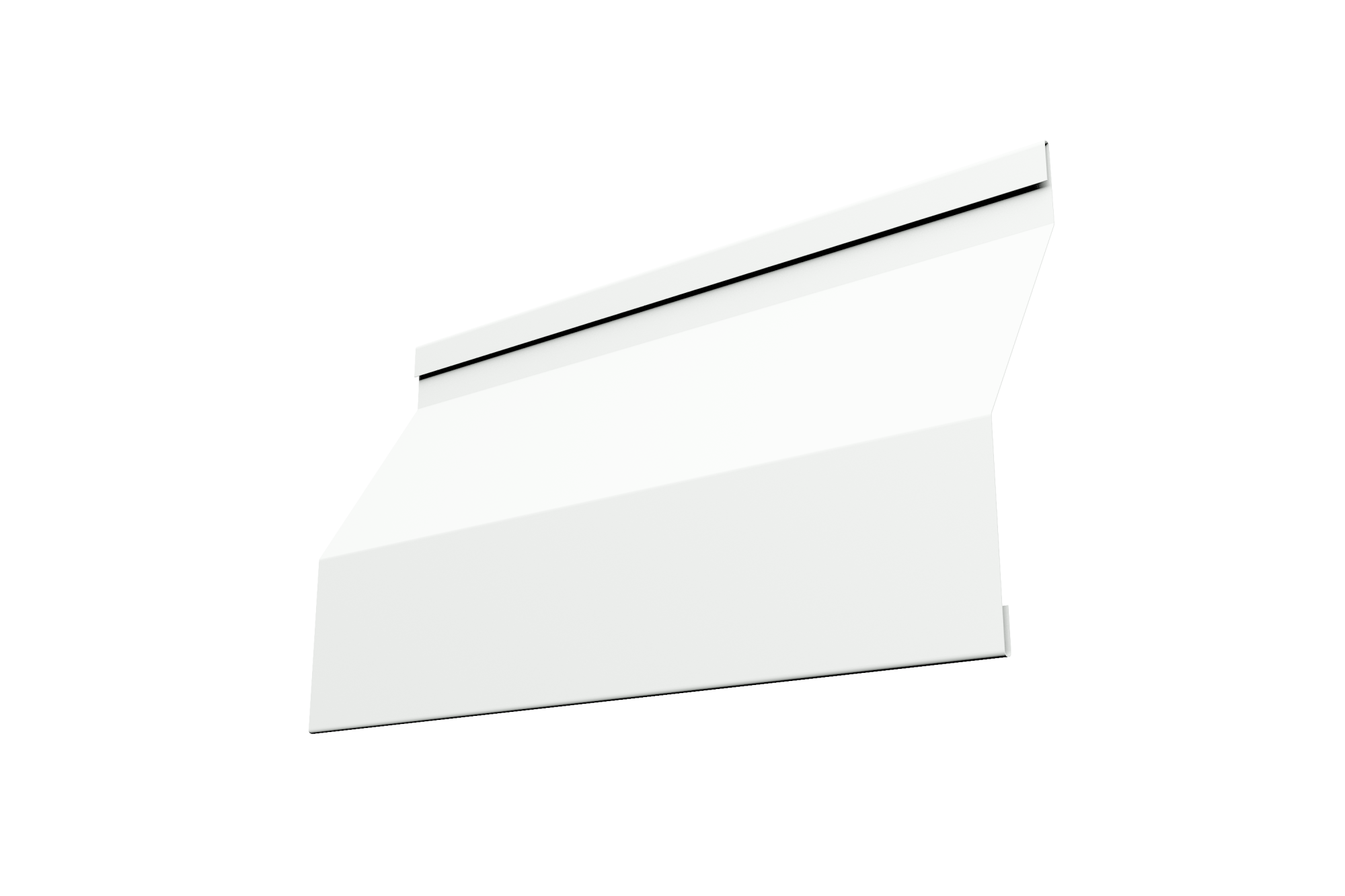  Ламель забора жалюзи Milan Slim 0,45 PE-Double 9003 сигнальный белый