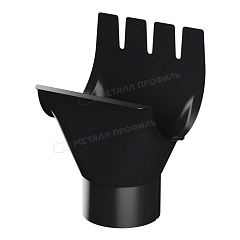 Воронка выпускная PURMAN BLACK EDITION D125/100 Ral 9005