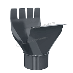 Воронка выпускная GS lite D125/90 Ral 7024