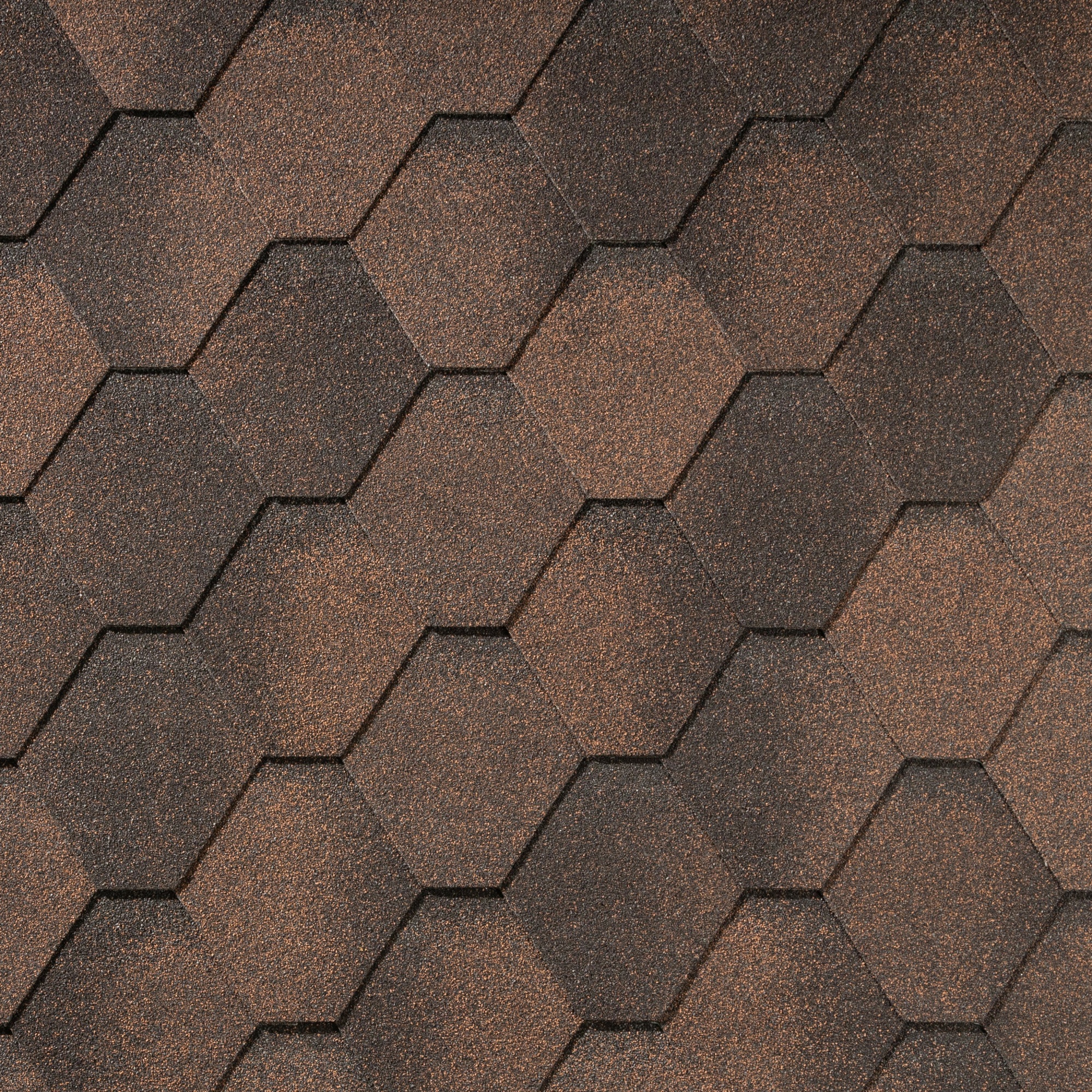 Гибкая черепица QUIET TILE, коллекция ROMBICA, цвет Медь