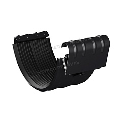 Соединитель желоба PURMAN BLACK EDITION D125 Ral 9005