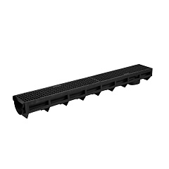 Лоток Аquastok AQUA-TOP с пластиковой решеткой (комплект) H100, класс нагрузки А, 1000х135х100 (1092)