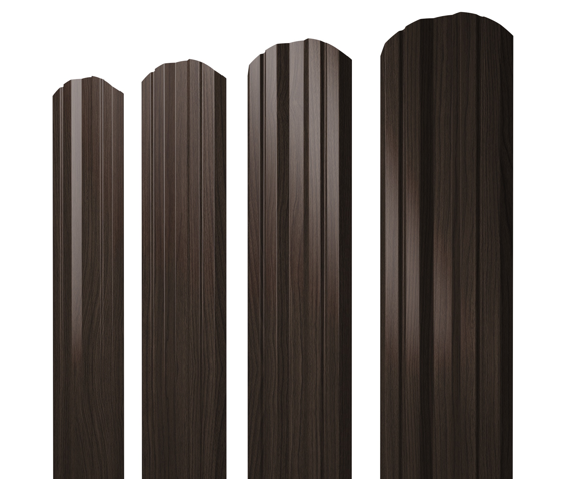  Штакетник Twin фигурный Grand Line 0,45 Print Elite Coffee Wood TwinColor