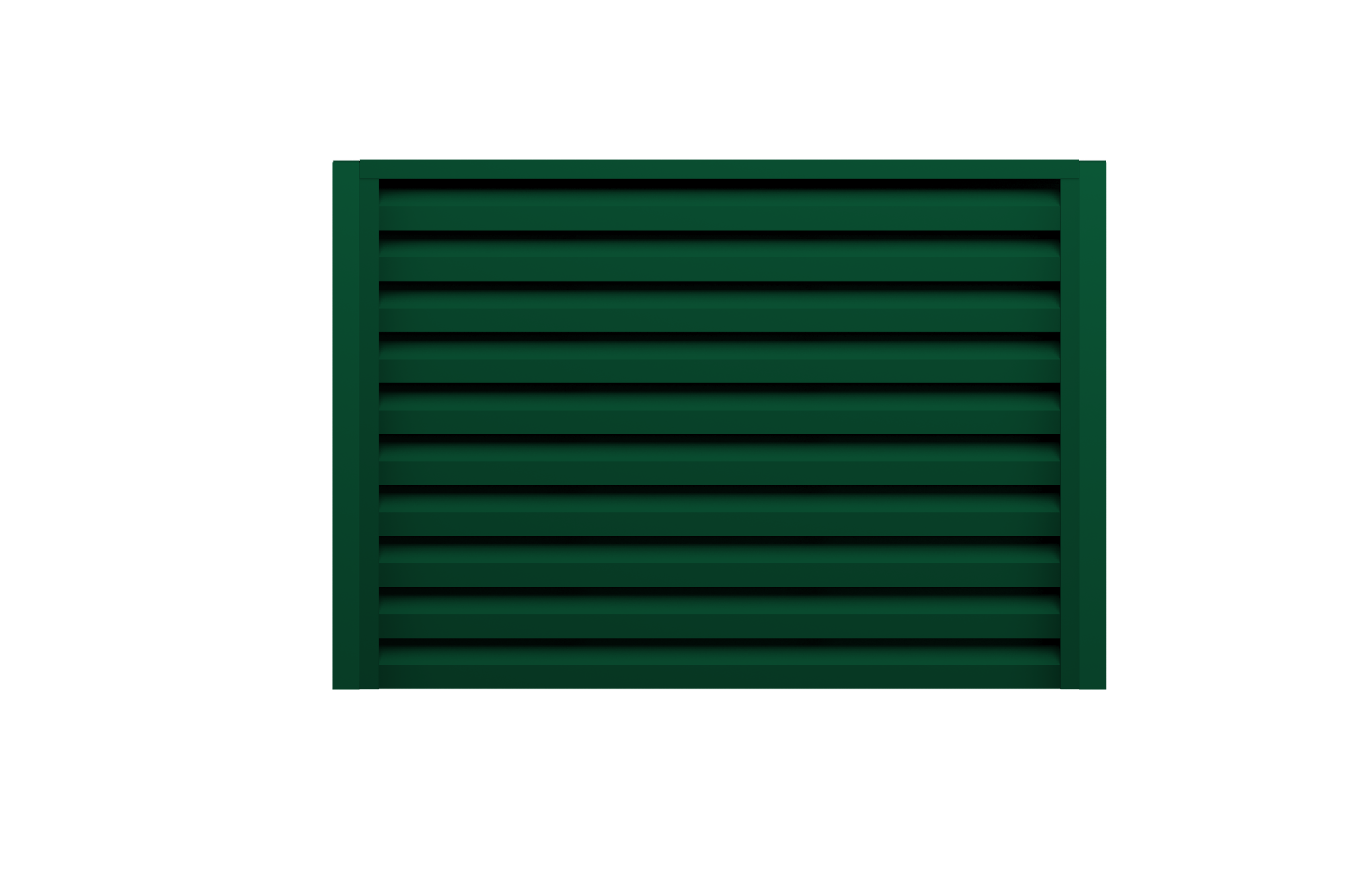 Ламель забора жалюзи Milan Slim 0,45 PE-Double RAL 6005 зеленый мох