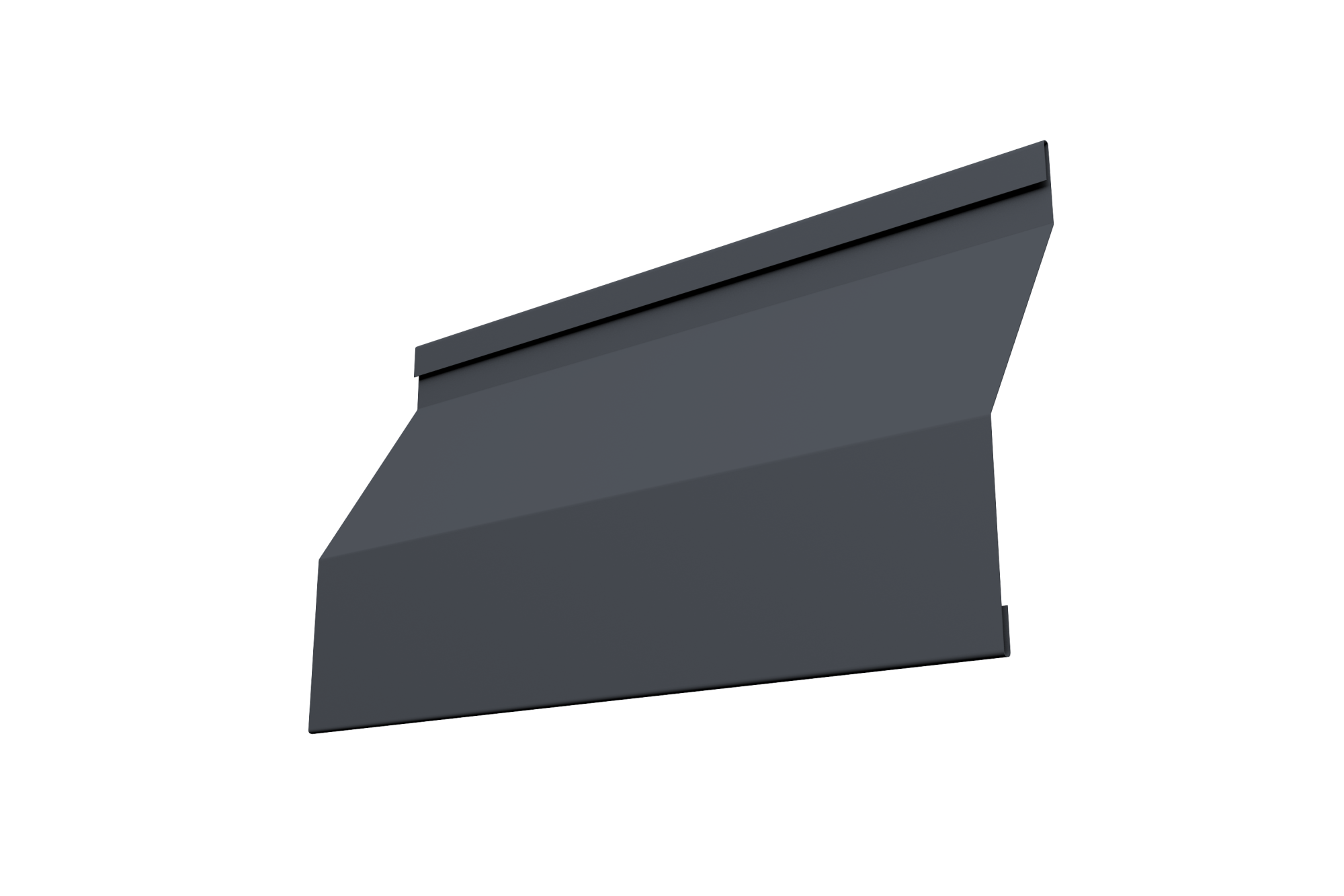  Ламель забора жалюзи Milan Slim 0,5 Atlas X с пленкой RAL 7024 мокрый асфальт