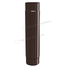 Труба соединительная GRANDSYSTEM D90х1000 Ral 8017