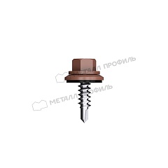  Саморез 4,8х28 ROOFRetail RAL8017 (коричневый шоколад)