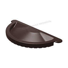 Заглушка желоба GRANDSYSTEM D125 Ral 8017