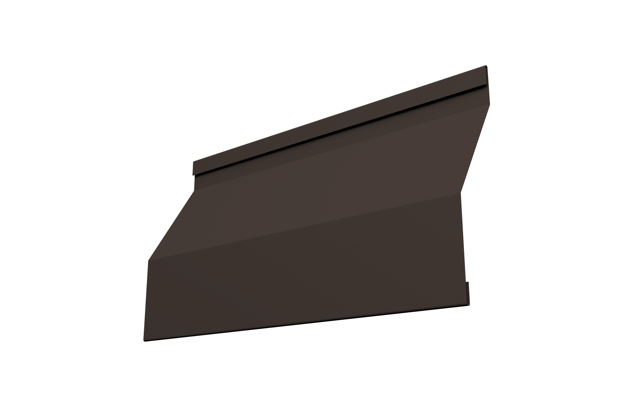 Ламель забора жалюзи Milan Slim 0,5 Atlas X с пленкой RR 32 темно-коричневый