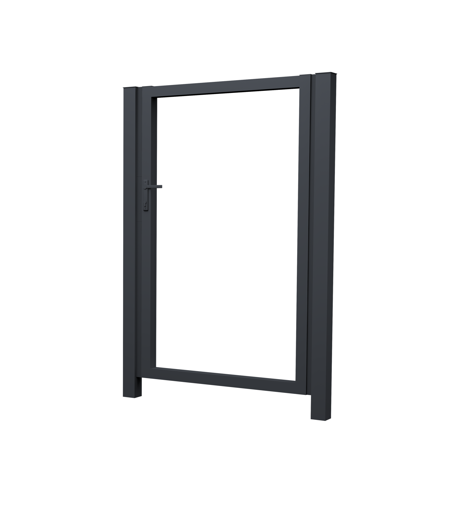 Калитка Жалюзи 2,0х1 RAL 7024 без заполнения