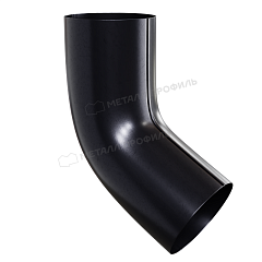 Колено трубы PURMAN BLACK EDITION D100 Ral 9005