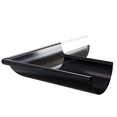 Угол желоба наружный PURMAN BLACK EDITION D125 Ral 9005