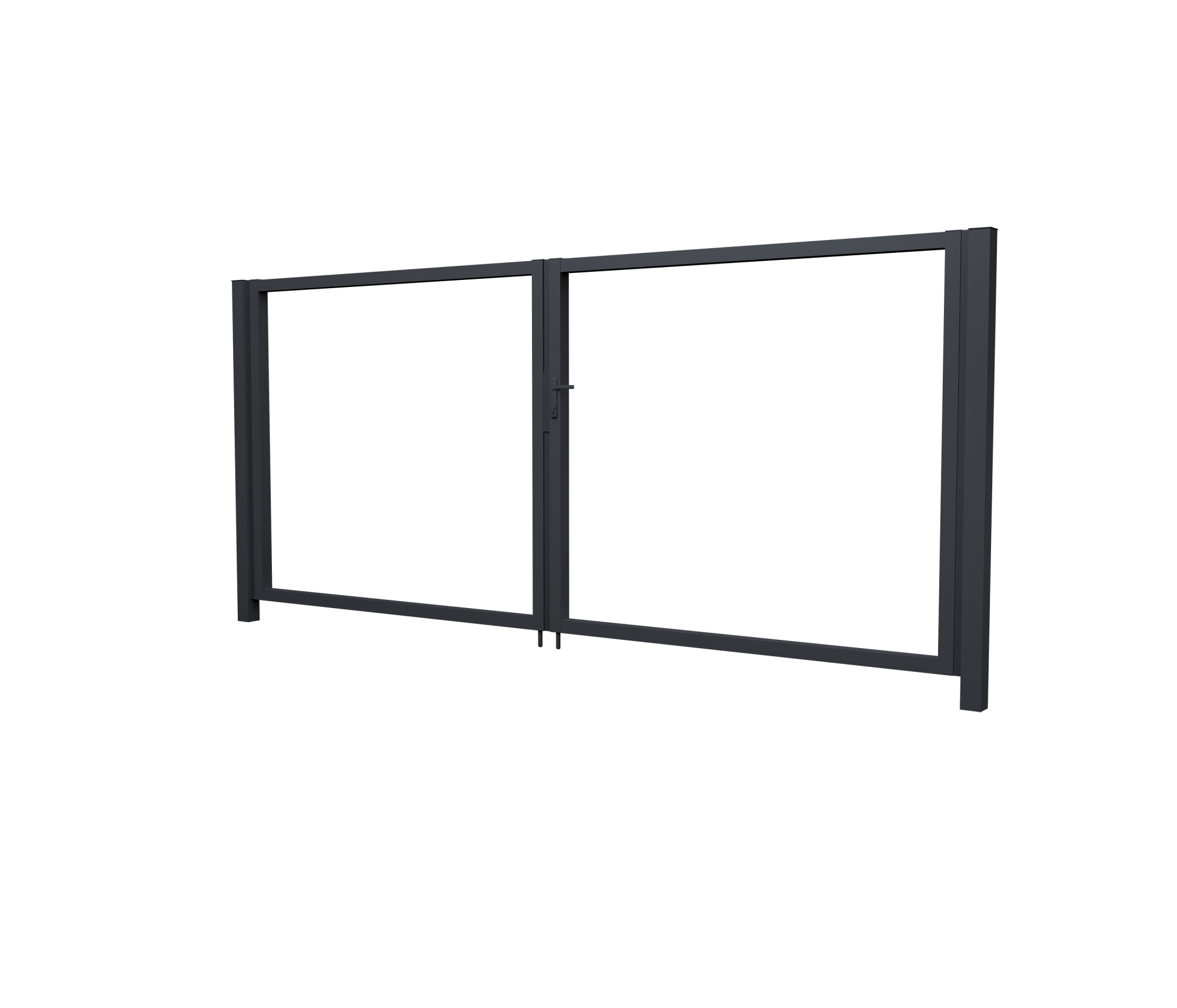 Ворота Жалюзи 2,0х4,0 RAL 7024 без заполнения