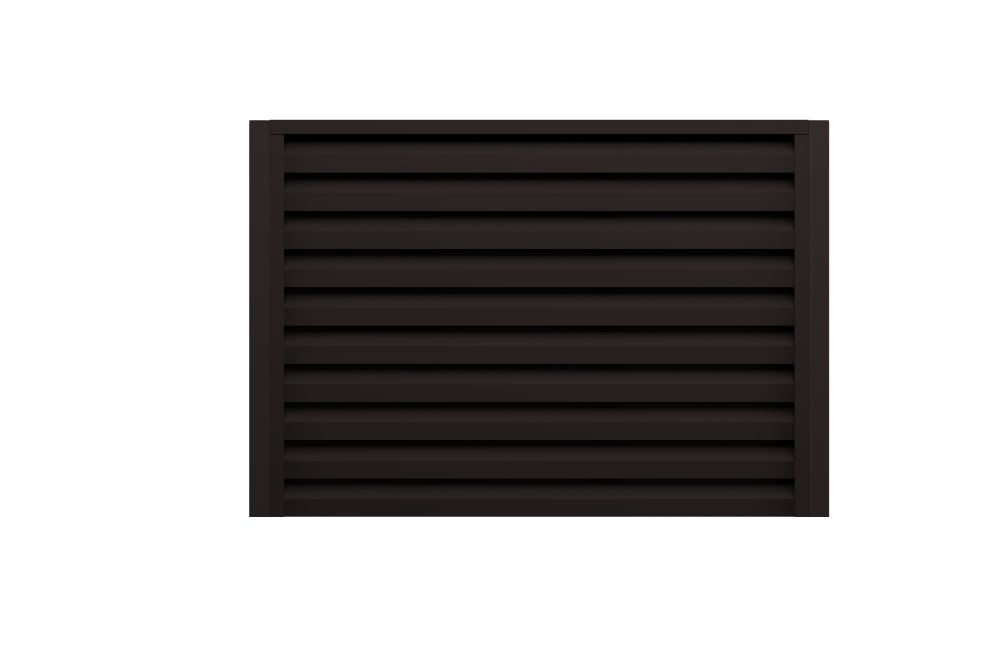 Ламель забора жалюзи Milan Slim 0,45 Drap-double TX RAL 9005 черный