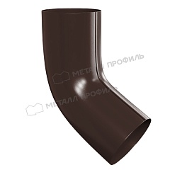 Колено трубы GRANDSYSTEM D90х60 градусов Ral 8017