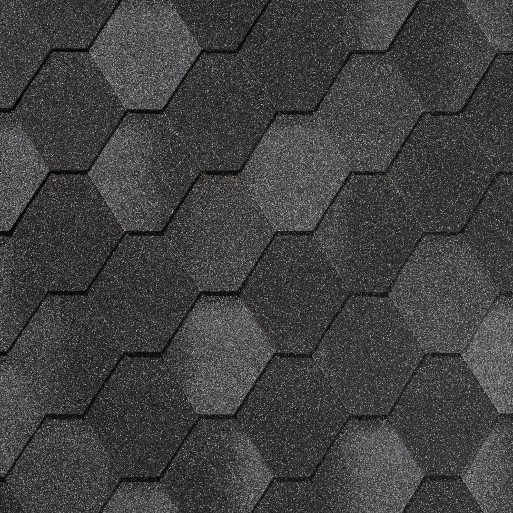 Гибкая черепица QUIET TILE, коллекция ROMBICA, цвет Базальтово-серый