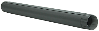 Труба круглая соединительная Grand Line PU матовый 90 мм 1 м RAL 7024 мокрый асфальт