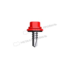 Саморез 5,5х19 ROOFRetail RAL3020 (красный насыщенный)
